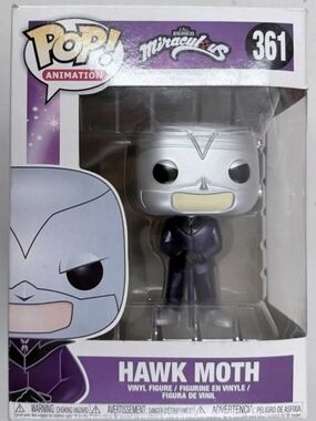 New Funko POP! Animation Miraculous Lady Bug #361 Hawk Moth Vinyl Figure